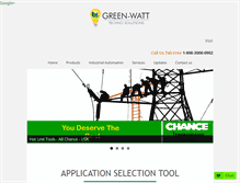 Tablet Screenshot of green-watt.co.in